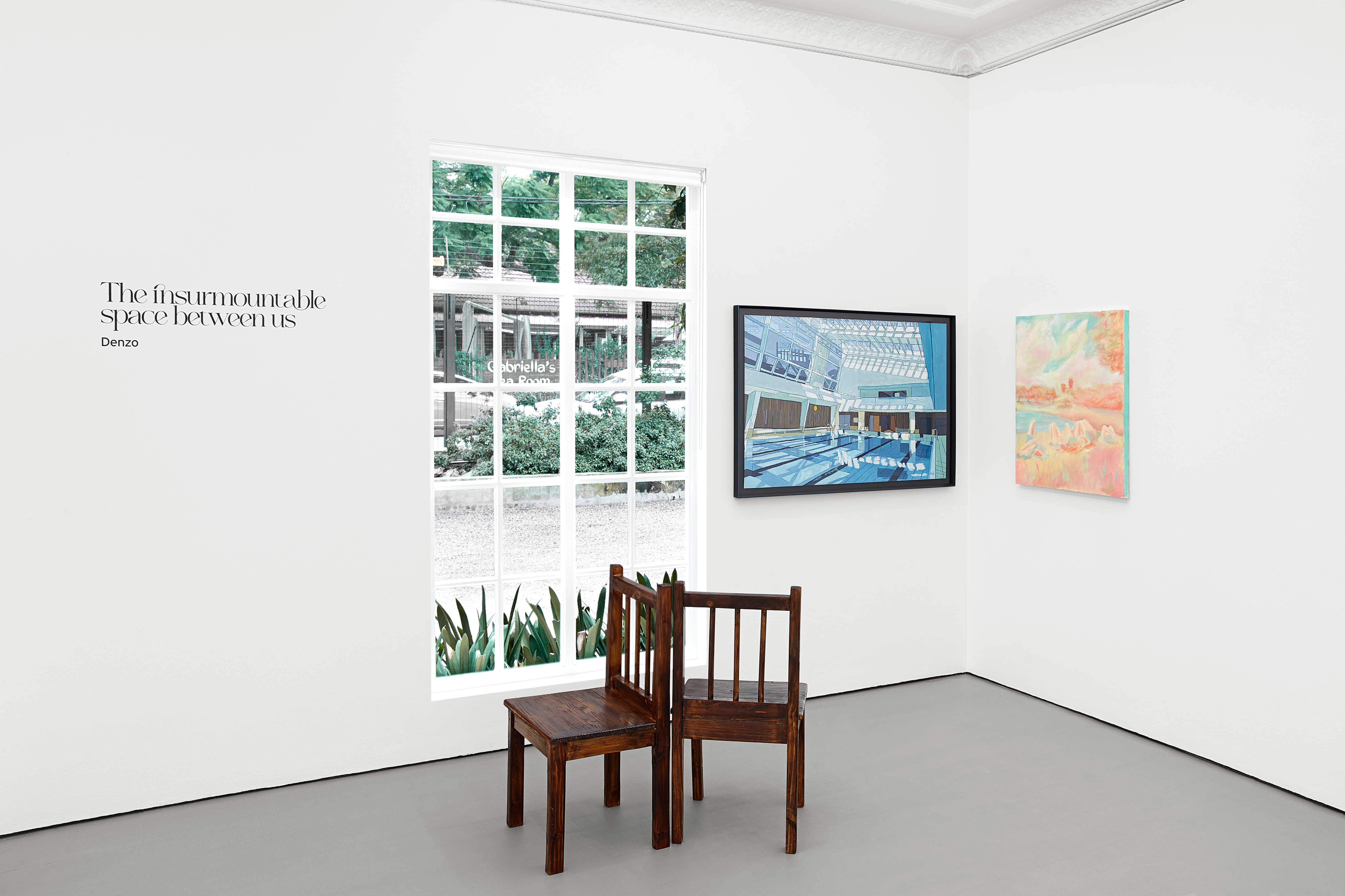 'The insurmountable space between us' Installation view