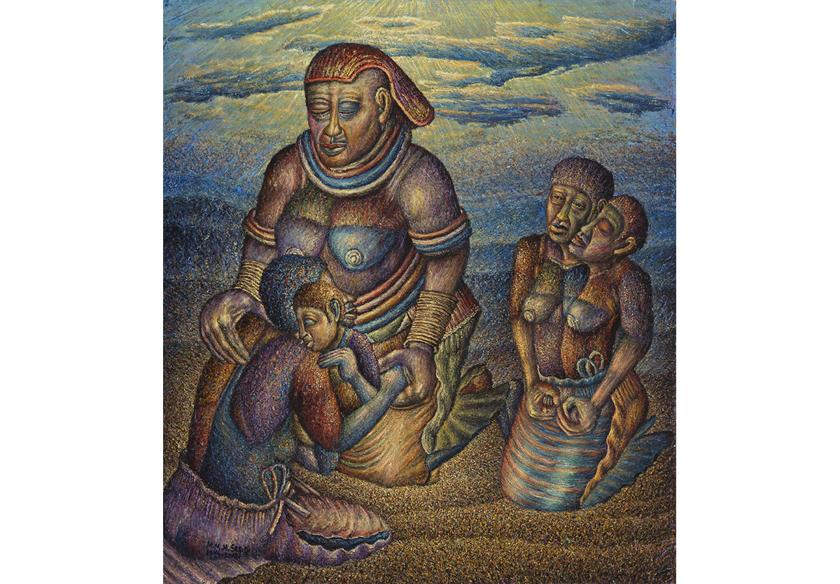 01.04 Mmakgabo Helen Sebidi - The Grandmother Receives the Lost Children    , 2014-2015  