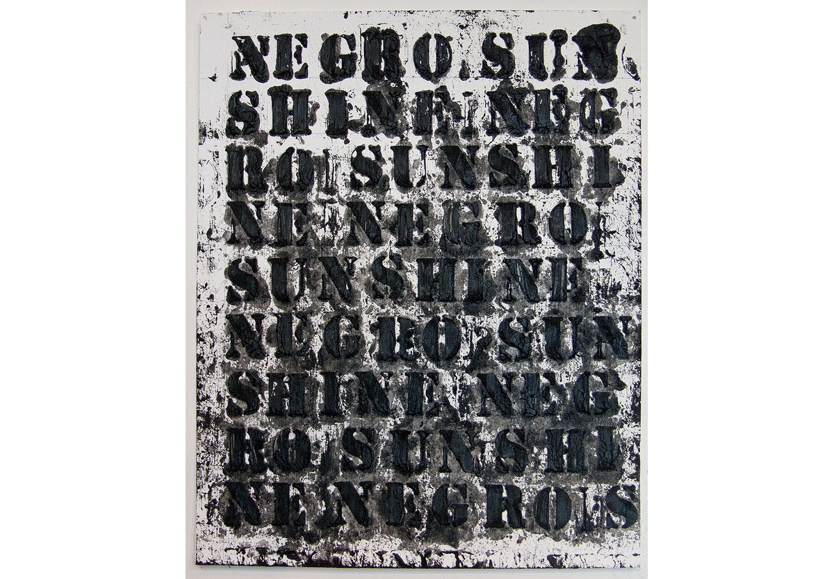 Glenn Ligon - Study for Negro Sunshine II #29, 2011