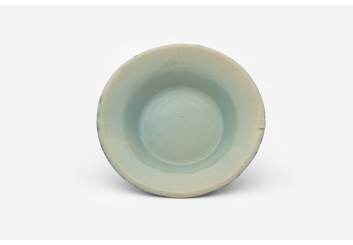 Hylton Nel - Celadon-type bowl with dark blue outside, 7 July 2015