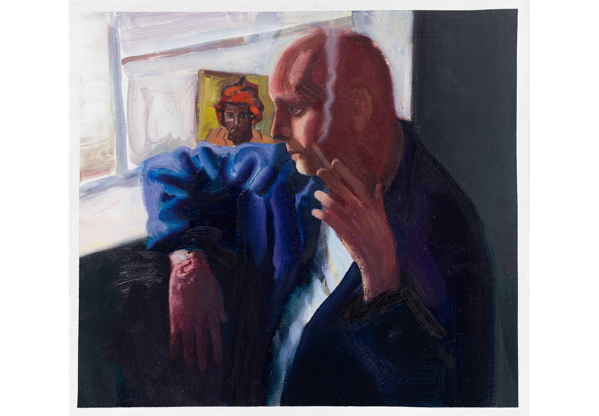  - Johno smoking by the window with Irma Stern, 2023