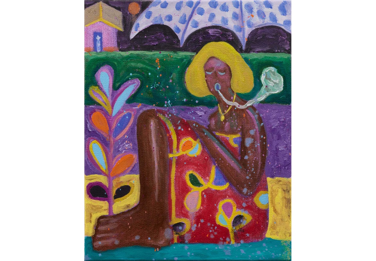 Simphiwe Ndzube - Seated lady, 2025