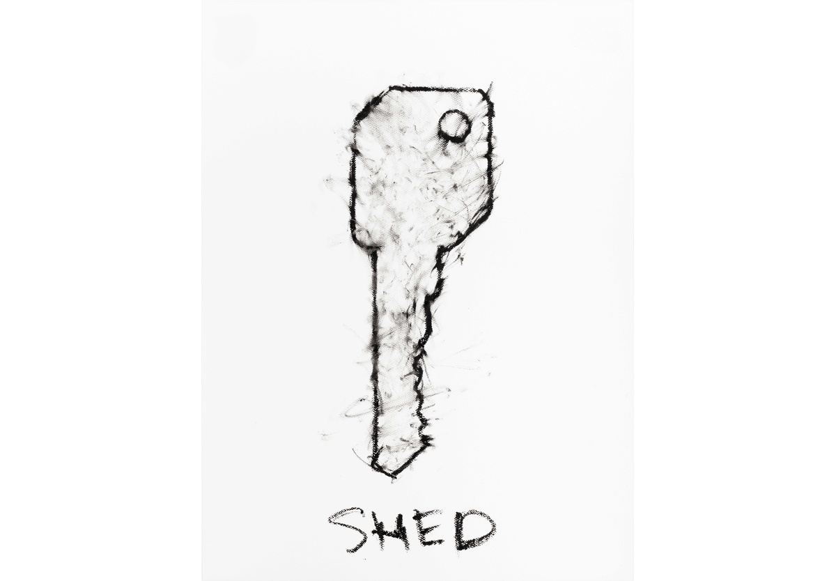 Robin Rhode - Shed key, 2024