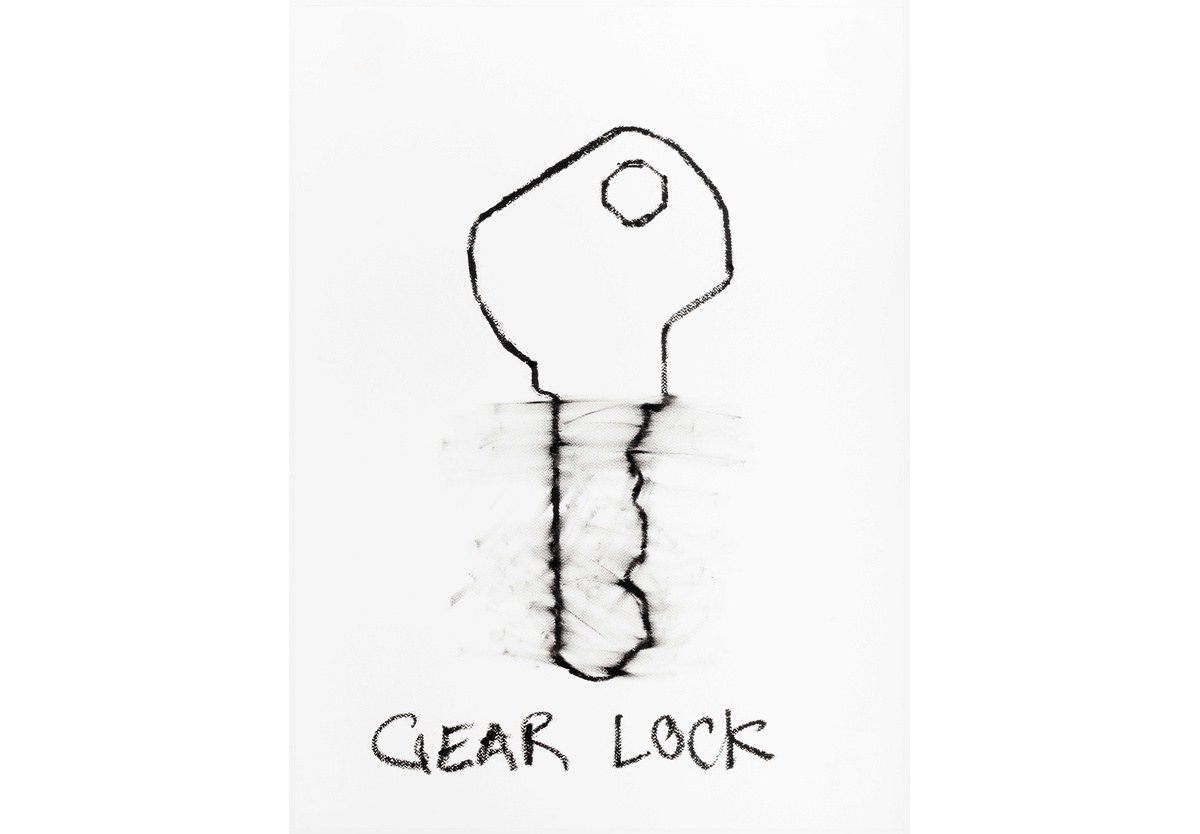 Robin Rhode - Gear lock key, 2024