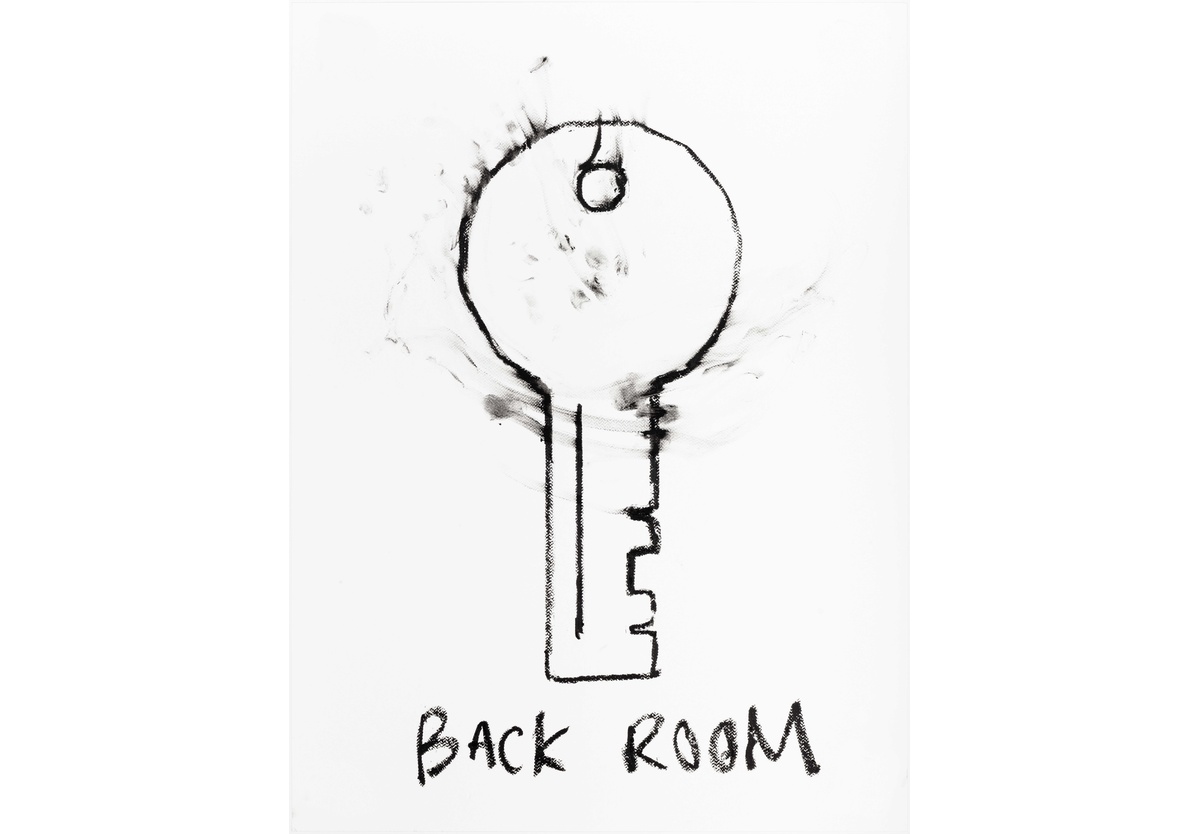 Robin Rhode - Back room key, 2024