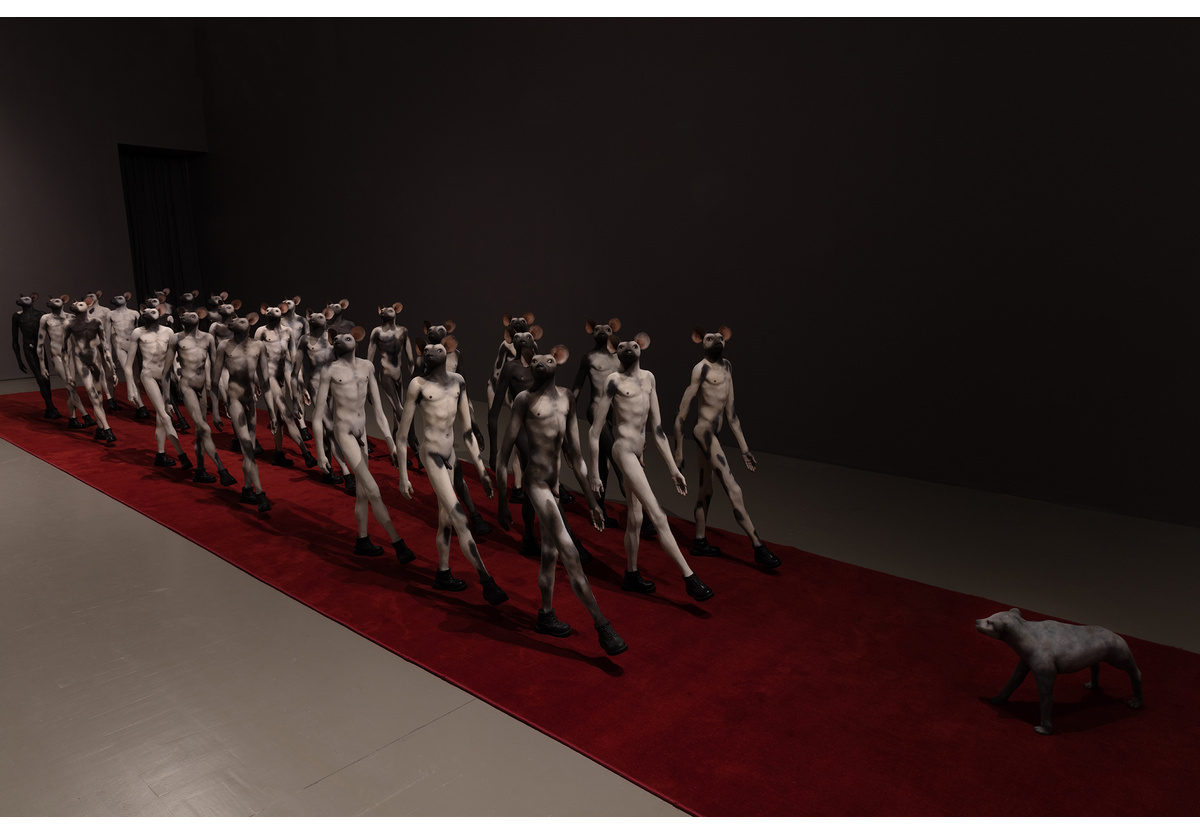 Jane Alexander - Infantry with beast (2012), 27 figures (2008-2010), beast (2003)