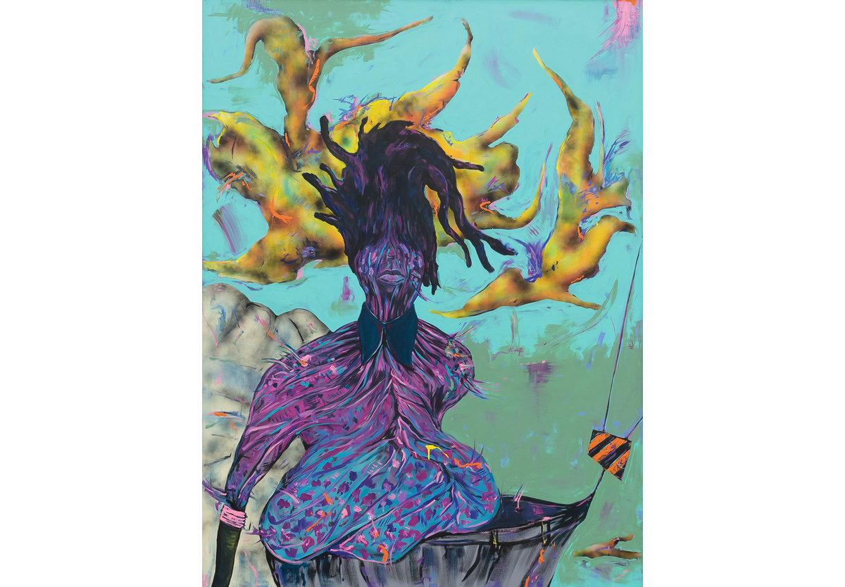 Simphiwe Ndzube - Untitled Portrait II (The Gravediggers), 2018