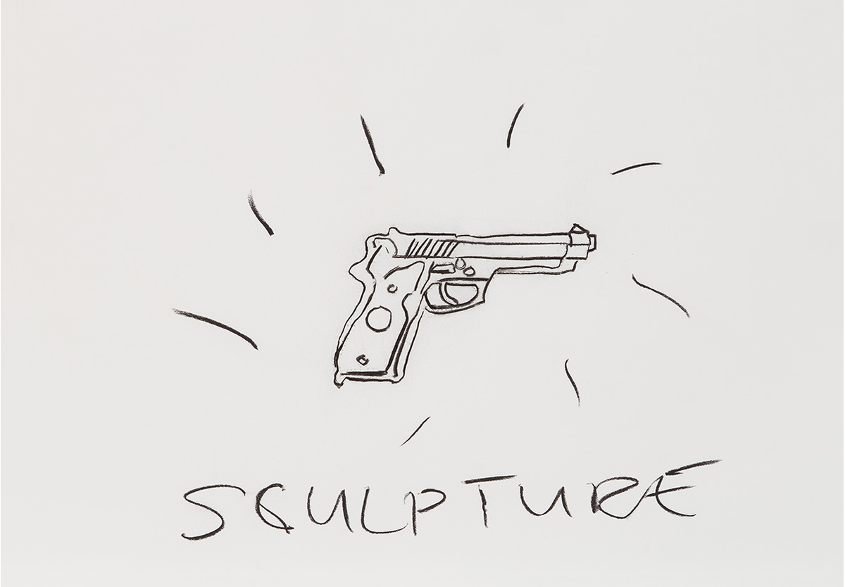 Robin Rhode - Gun Drawings, 2004