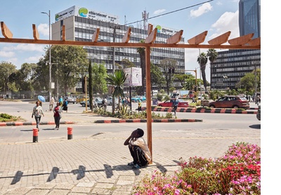 View of the Ethio Telecom offices, Addis Ababa