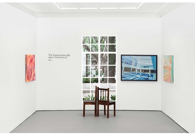 'The insurmountable space between us' Installation view